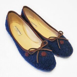 Ali MacGraw X Butter Pavlova Wool Polka Dot Ballet Flats
